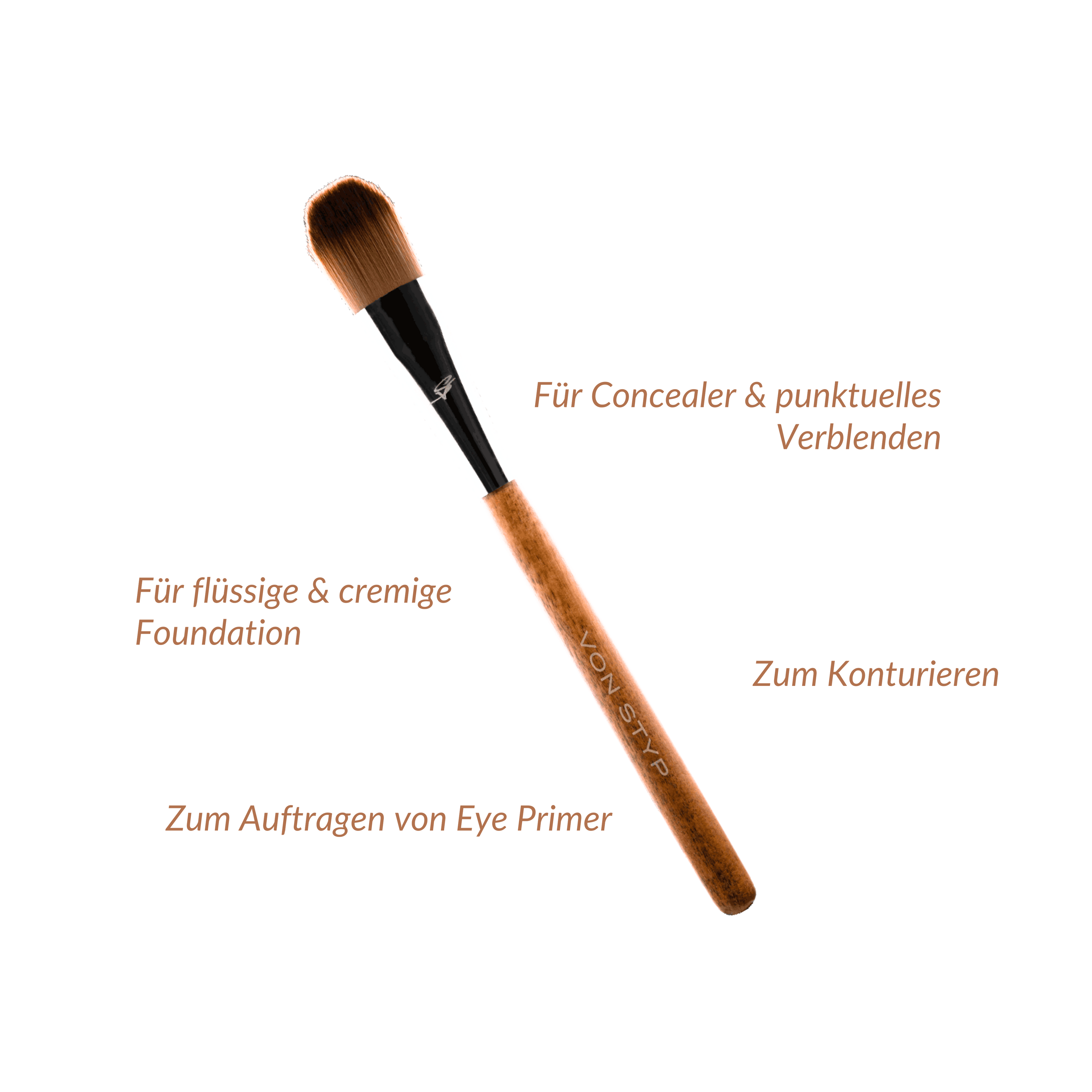 Birch Foundation-Concealer Brush | F4